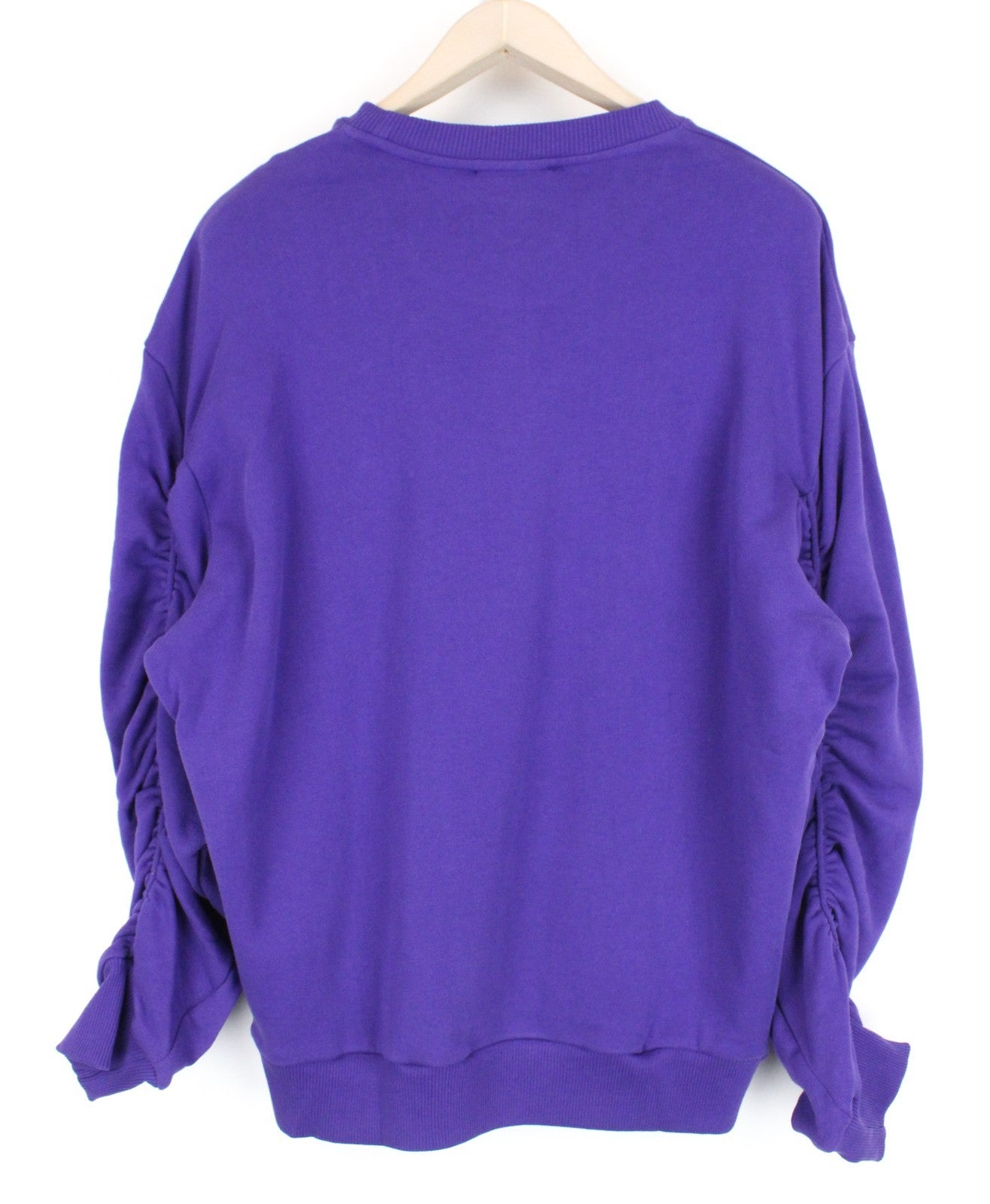 DIESEL F-Arap Felpa Women Sweatshirt S Cotton Oversized Pulled Sleeves Crew