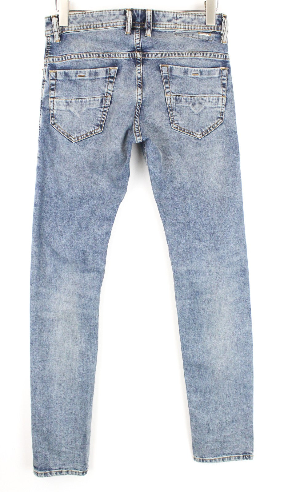 DIESEL Thommer 084UX Men Jeans W27/L32 Stone Washed Boys Skinny Stained Zip-Fly