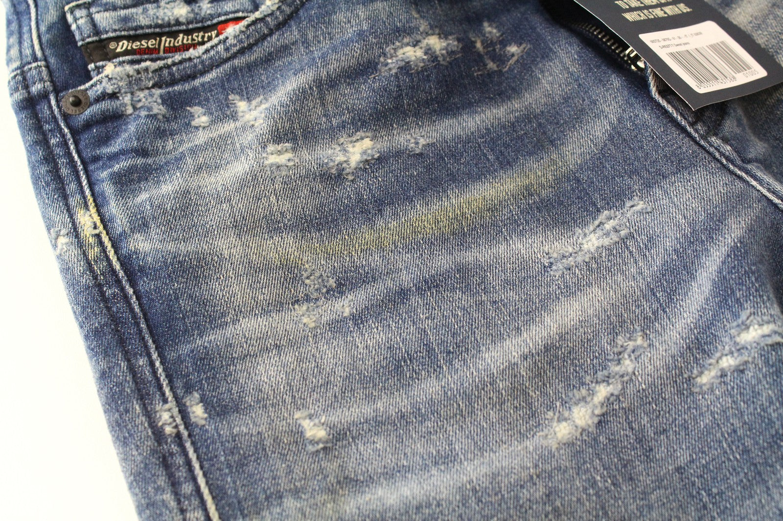 DIESEL D-Reeft-T 0870O Men Jeans W26 Sweat Jogg Skinny Boys Distressed Stained