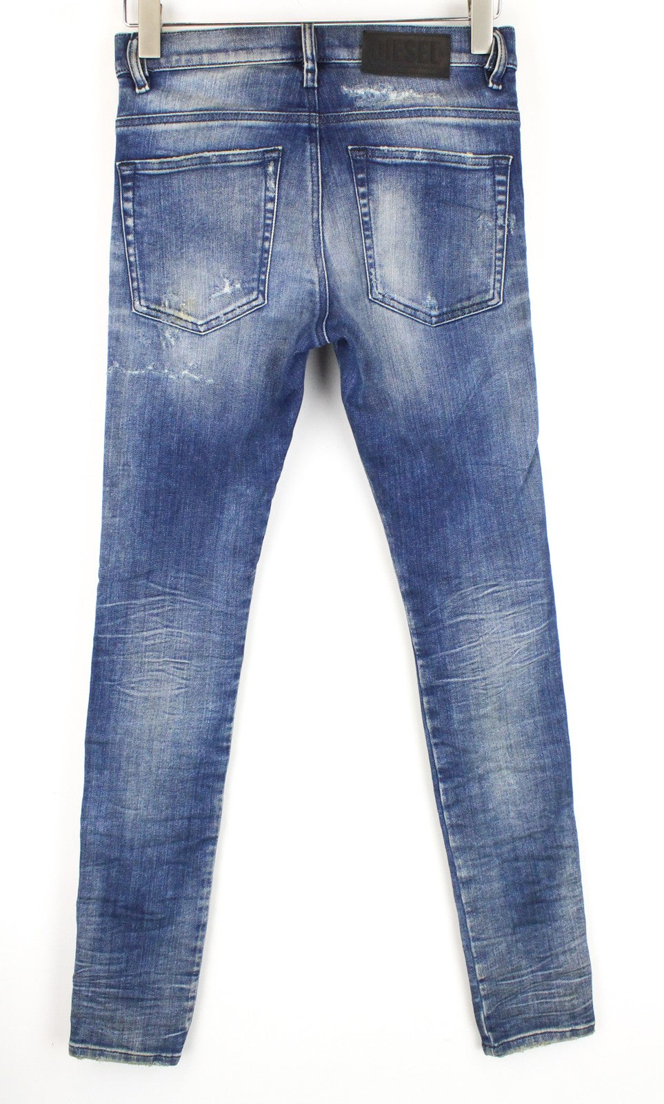 DIESEL D-Reeft-T 0870O Men Jeans W26 Stained Sweat Jogg Skinny Boys Aged Look