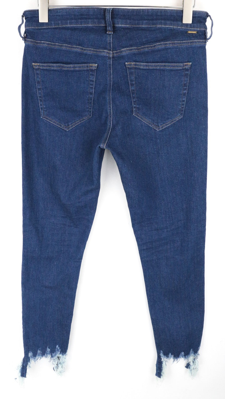DIESEL Slandy 088AT Women Jeans W33/L32 Strecth Distress Super Slim Skinny Blue