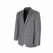 SUITSUPPLY Lazio Men Blazer UK44 Grey Melange Pure Wool Slim Sharkskin Print