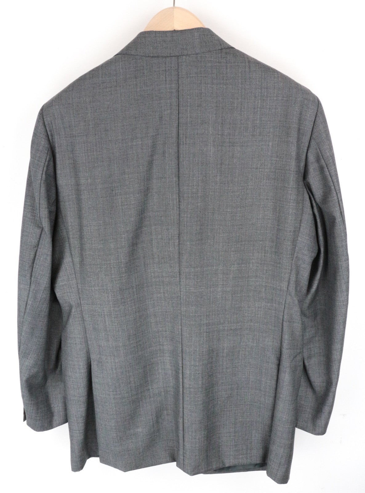 SUITSUPPLY Lazio Men Blazer UK44 Grey Melange Pure Wool Slim Sharkskin Print