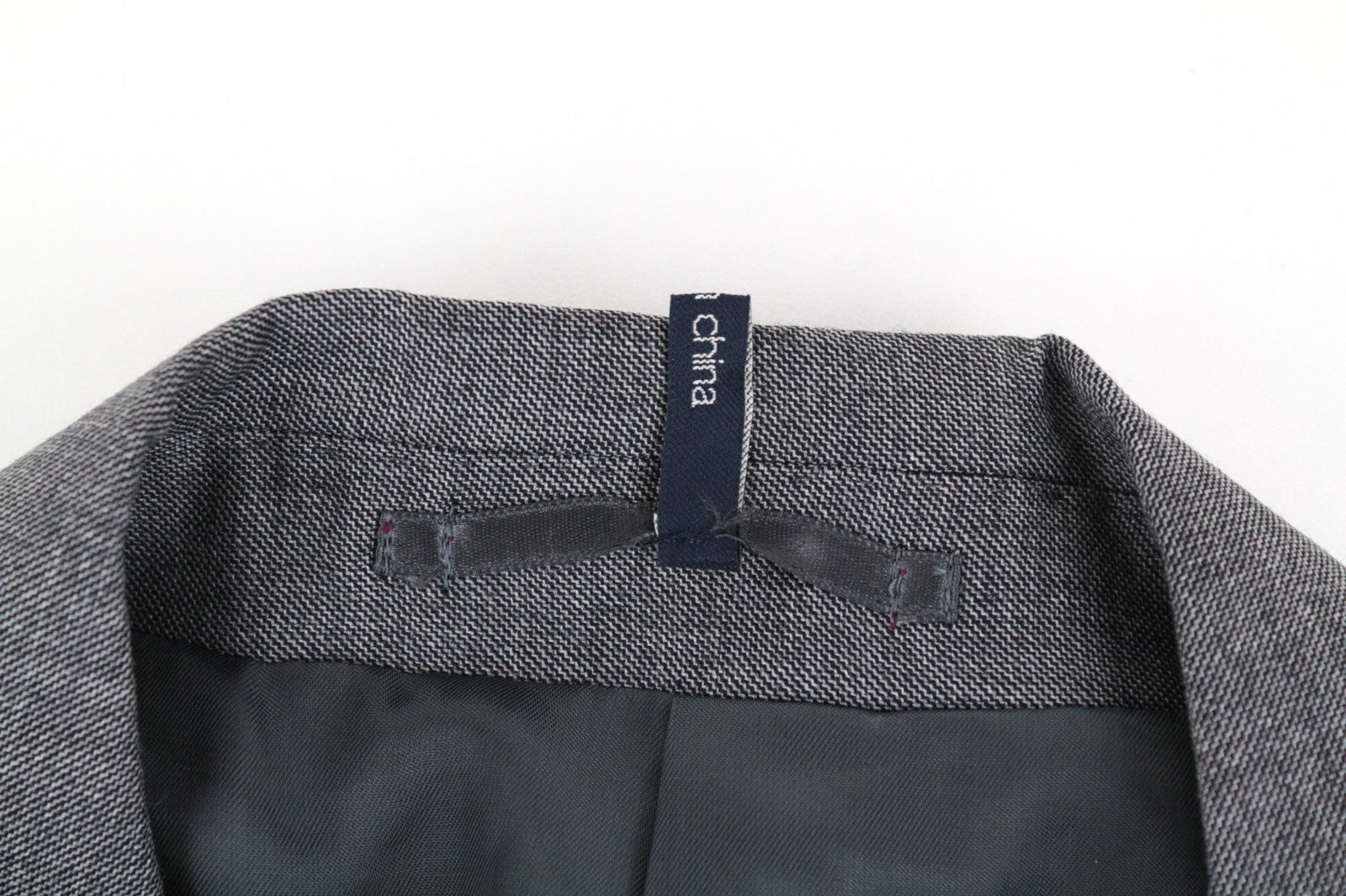 SUITSUPPLY Lazio Men Blazer UK44 Grey Melange Pure Wool Slim Sharkskin Print