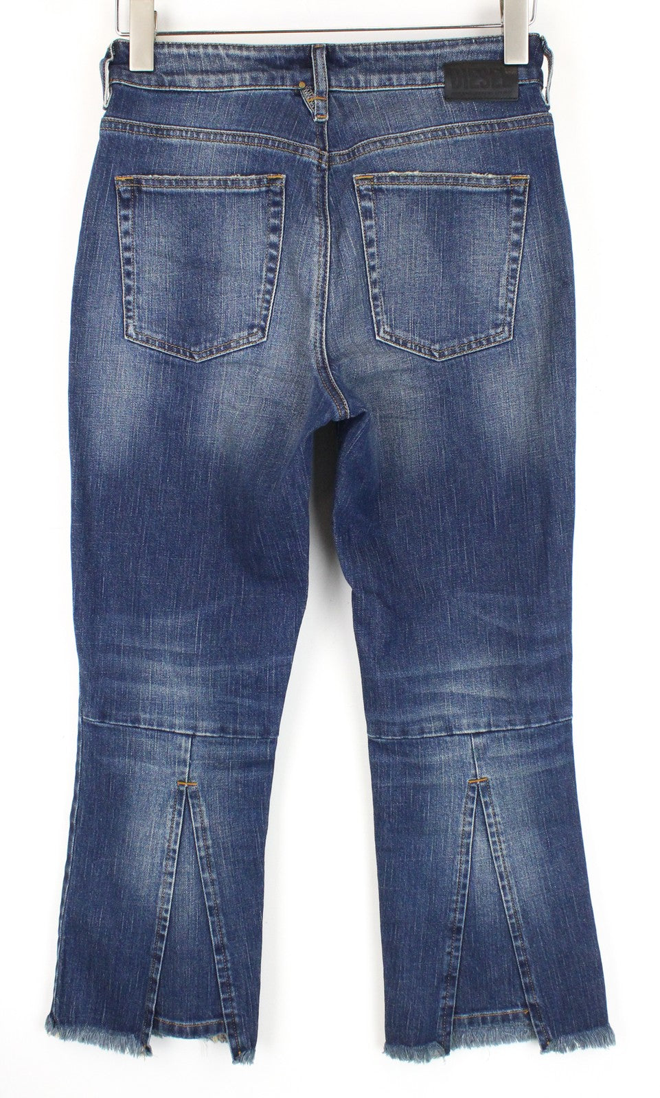 DIESEL D-Earlie 089AR Women Jeans W26/L30 High Waisted Slim Distressed Zip-Fly