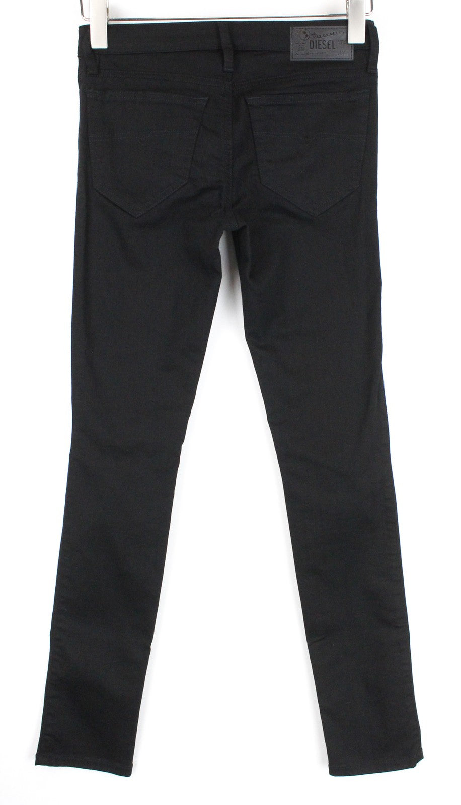 DIESEL Skinzee 08E13 Women Jeans W26/L30 Super Slim Skinny Black Distressed