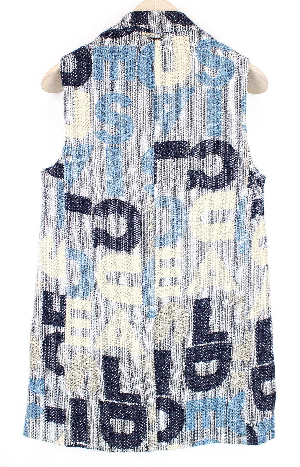 DESIGUAL Chaq Letters Women Waistcoat S Abstract Logo Print Pocketed Pullover