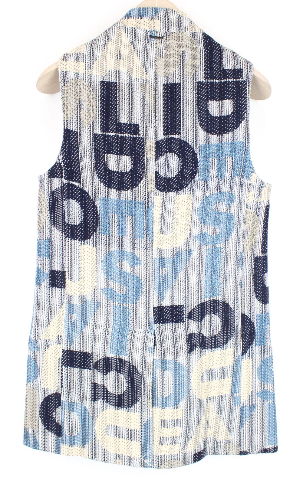 DESIGUAL Chaq Letters Women Waistcoat S Pocketed Pullover Abstract Logo Print
