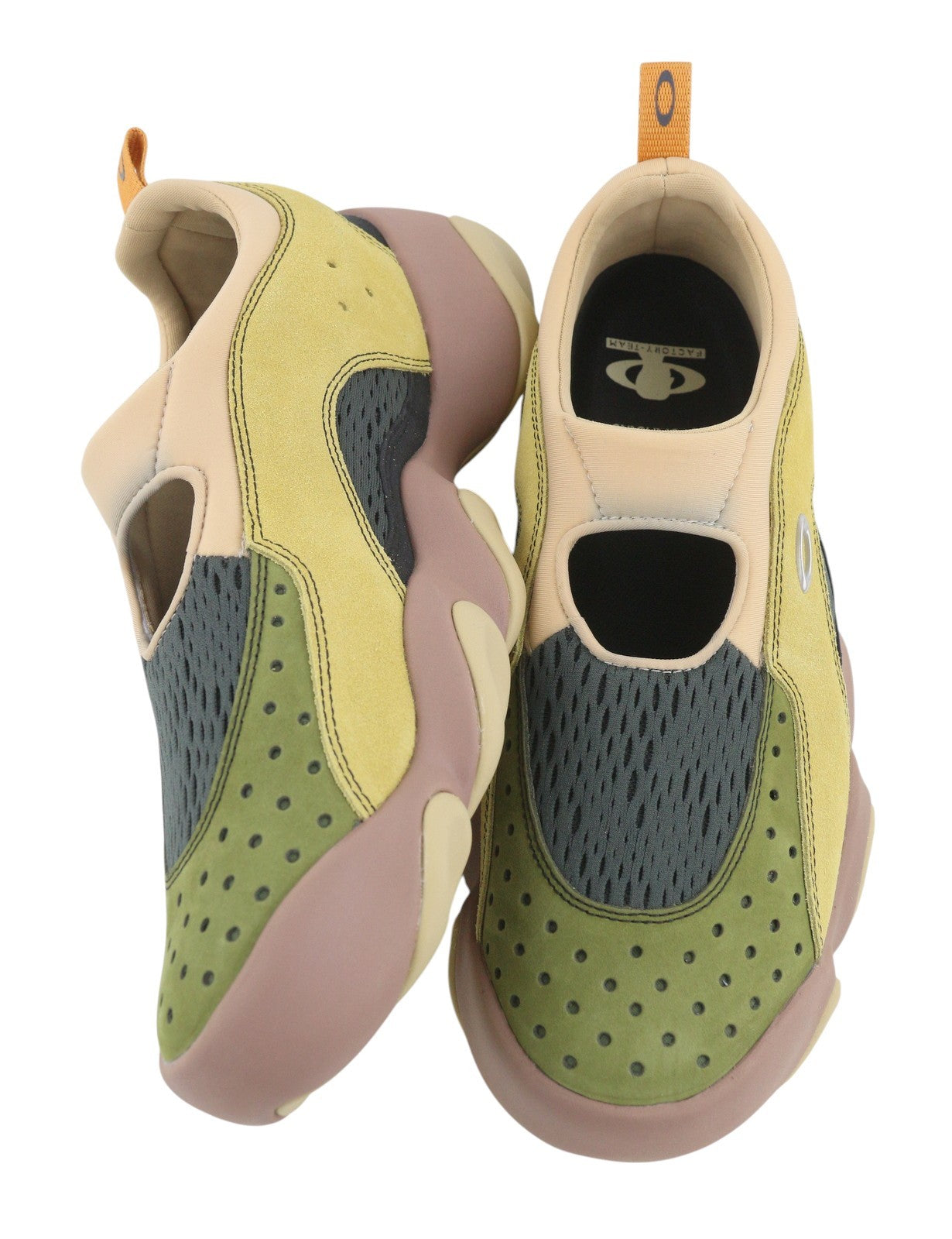 BRAIN DEAD x Oakley Factory Team Suede Flesh Men Sandals EU45.5 Whey Multi Low