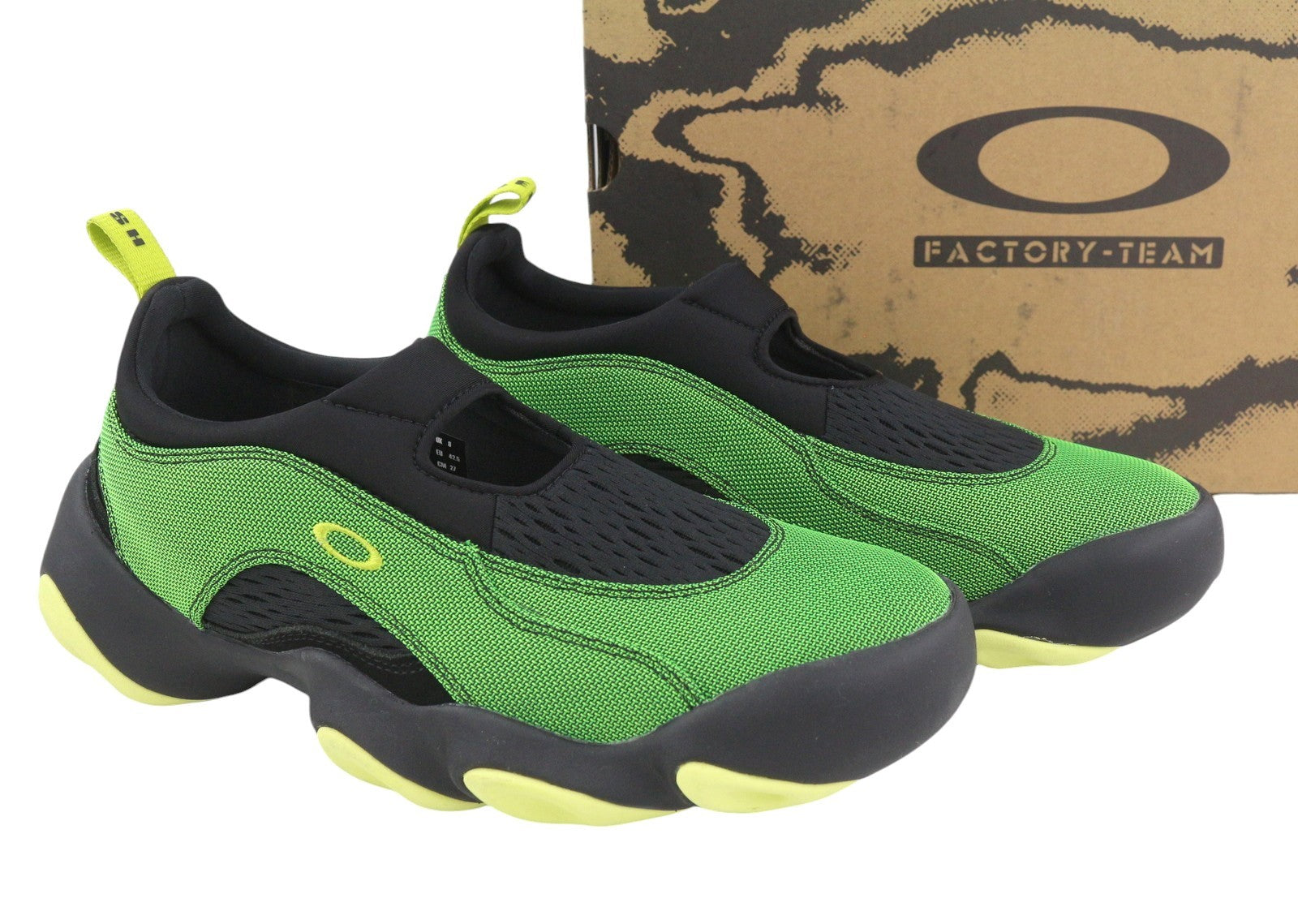 BRAIN DEAD x Oakley Factory Team Flesh Men Sandals EU42.5 Green Lemon Low Top