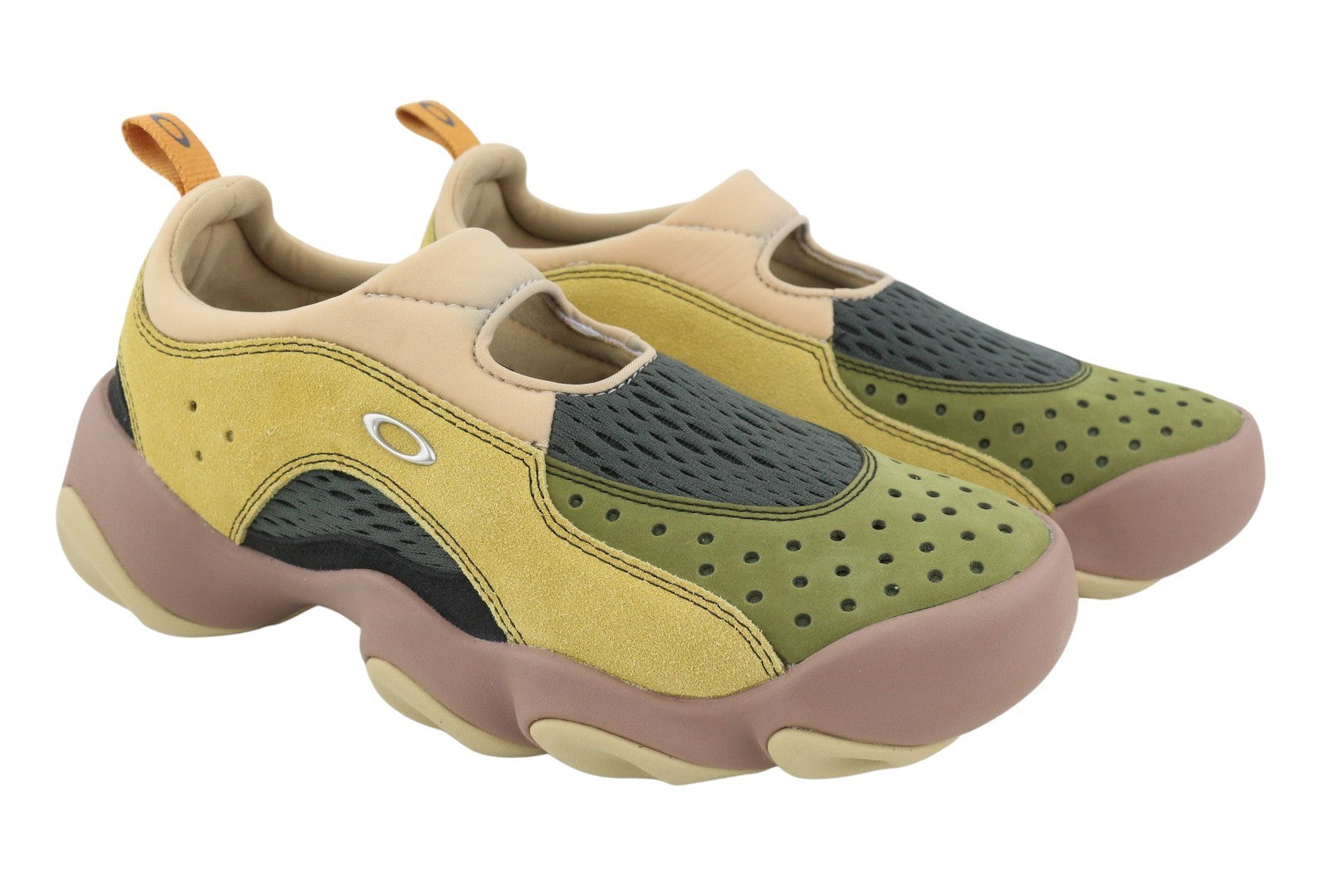 BRAIN DEAD x Oakley Factory Team Suede Flesh Men Sandals EU44 Whey Multi Slip
