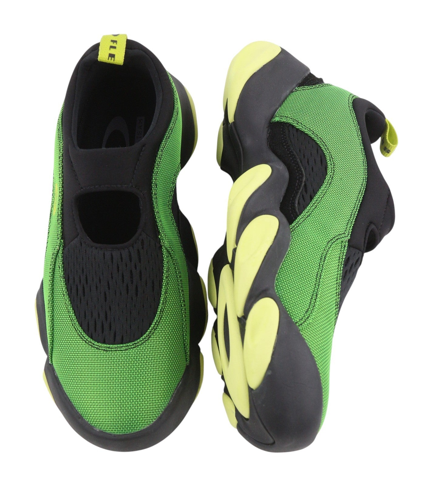 BRAIN DEAD x Oakley Factory Team Flesh Men Sandals EU42.5 Green Lemon Slip On