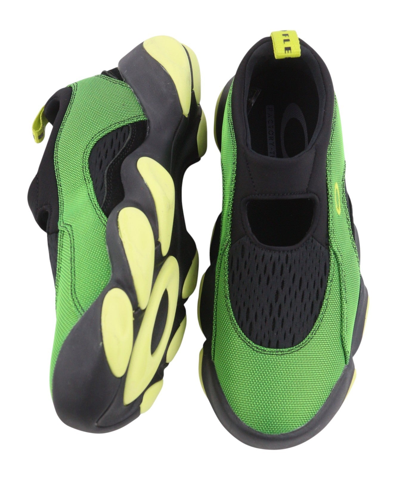 BRAIN DEAD x Oakley Factory Team Flesh Men Sandals EU42.5 Green Lemon Slip On