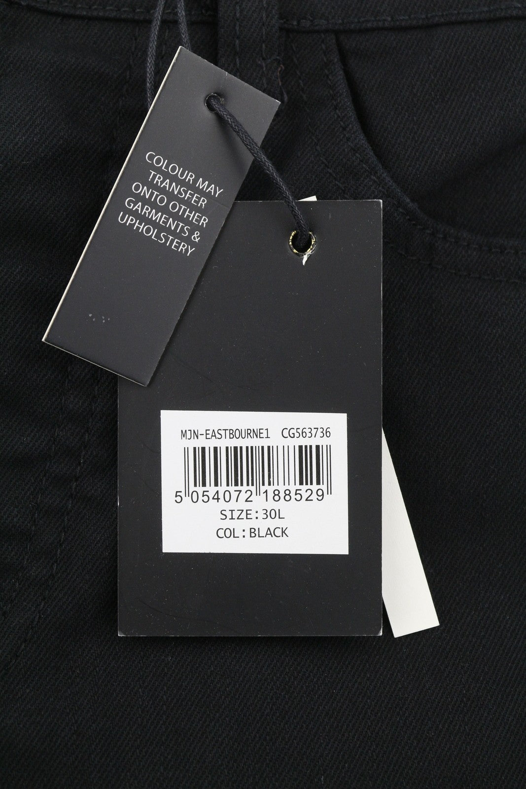 DENIM STUDIO Brave Soul Men Jeans W30 Black Button Fly Slim Fit Denim