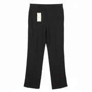 JOHN RICHMOND Women Trousers UK16 W31 Black Wool Blend Zip Fly Straight Fit