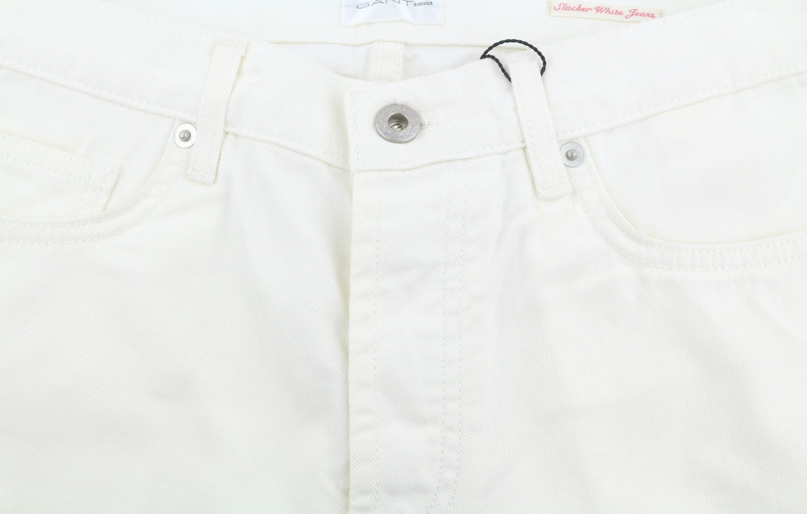 GANT Rugger Slacker White Women Jeans W27/L34 Off White Slim Leg Distressed