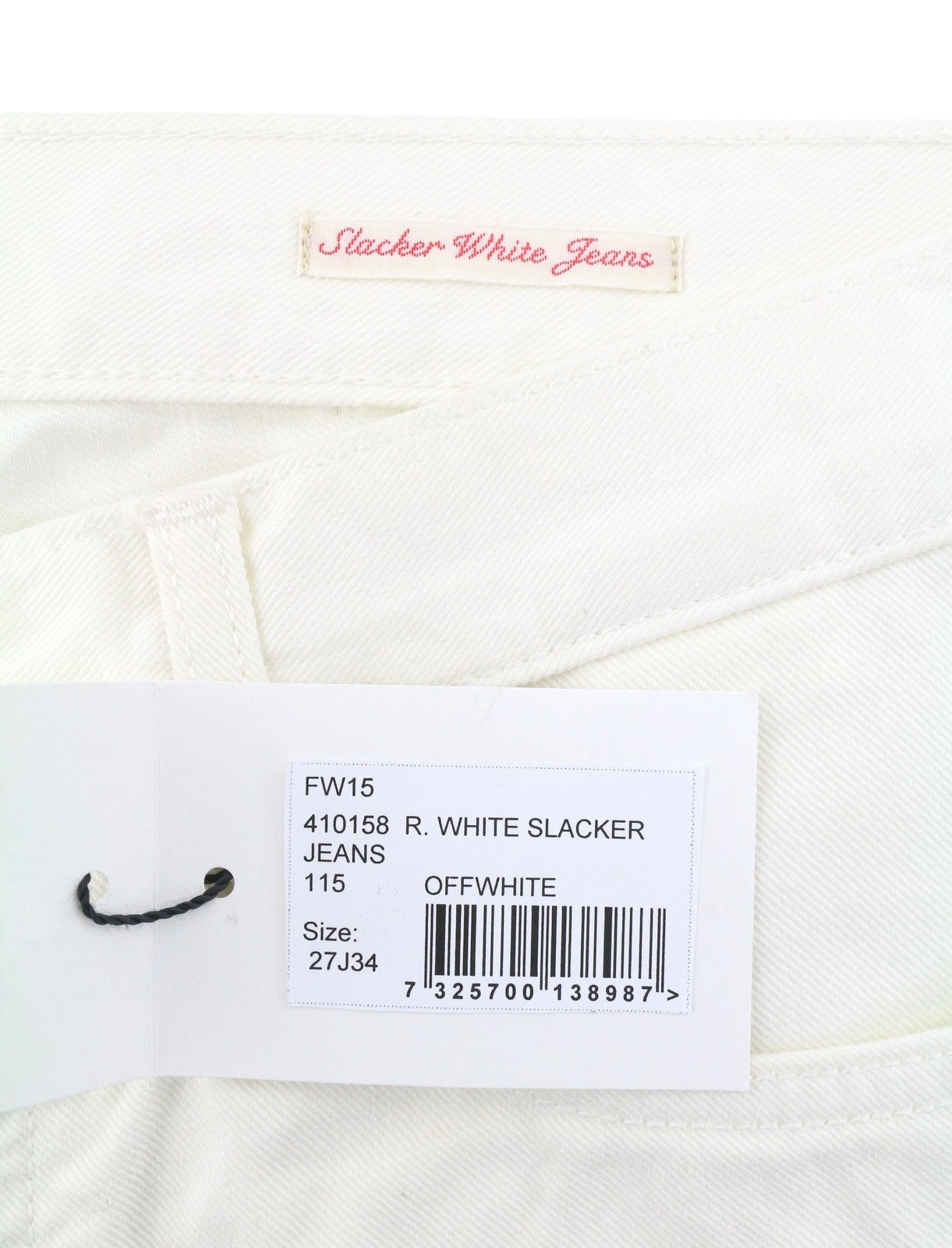 GANT Rugger Slacker White Women Jeans W27/L34 Off White Slim Leg Distressed