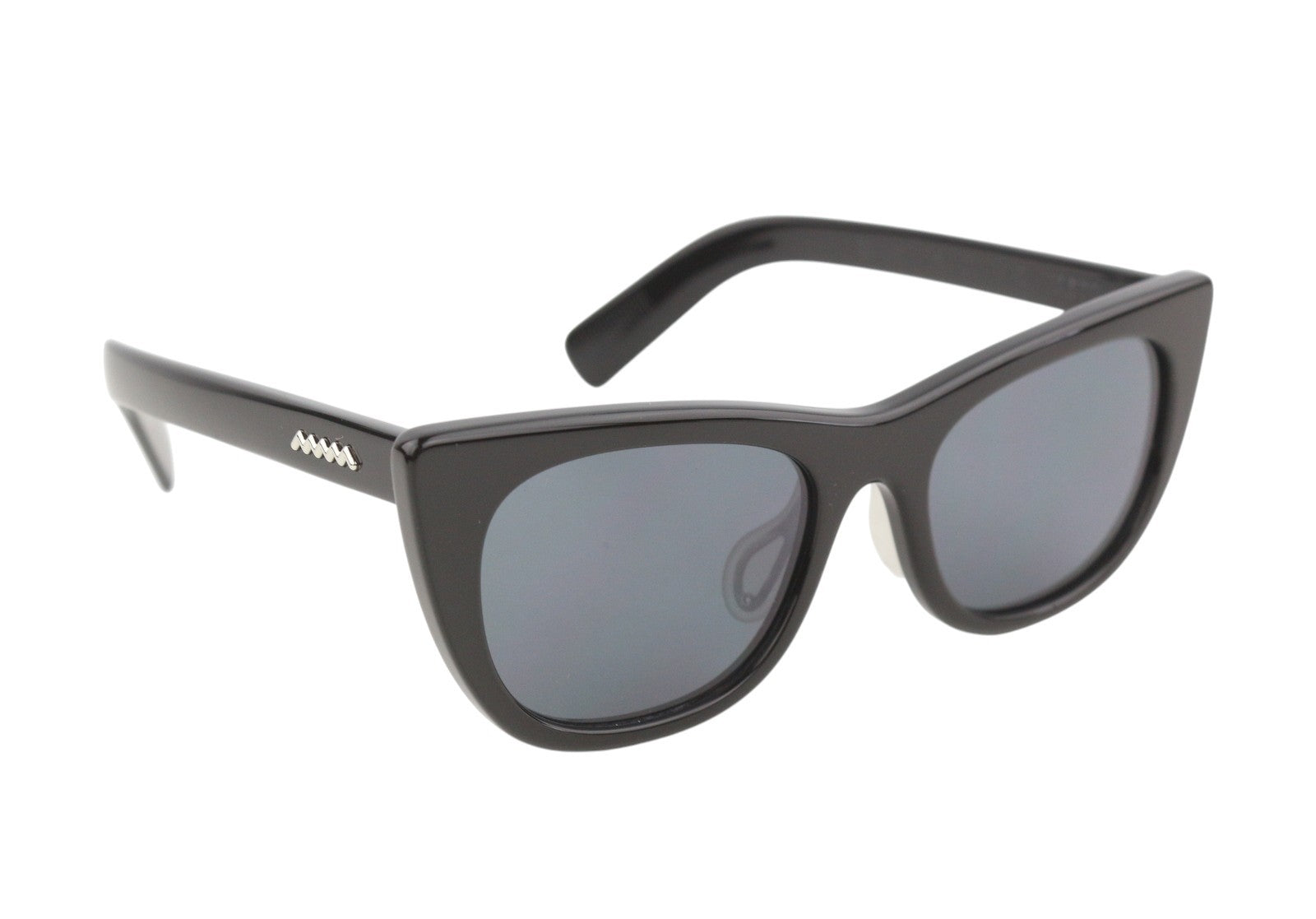 BRAIN DEAD Natto Black/Black Women Sunglasses OS UV Protection Tinted Cat-Eye