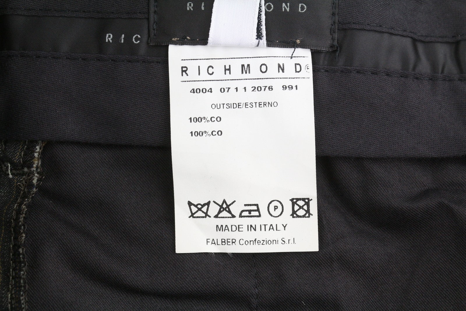 JOHN RICHMOND Women Trousers UK16 W33 Grey Cotton Pinstriped Zip Fly Slim