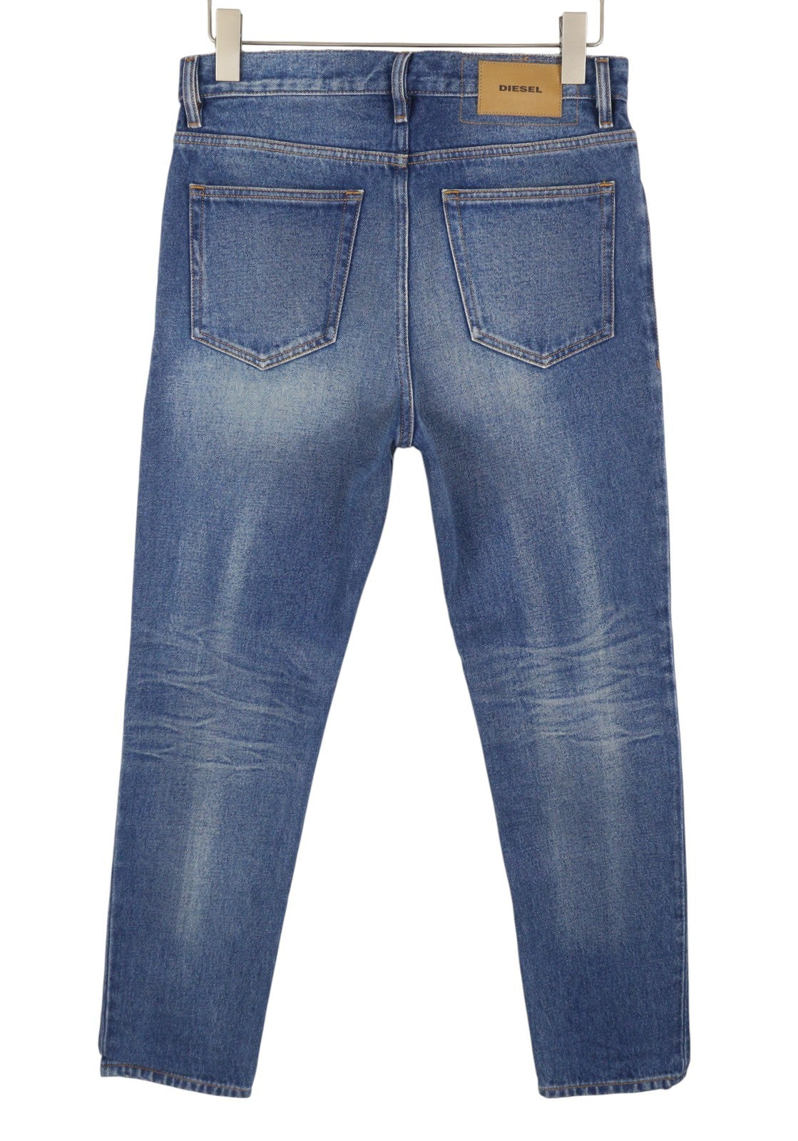 DIESEL D-Aygle 0076Y Men Jeans W29/L32 Blue Faded Whiskers Tapered Fit