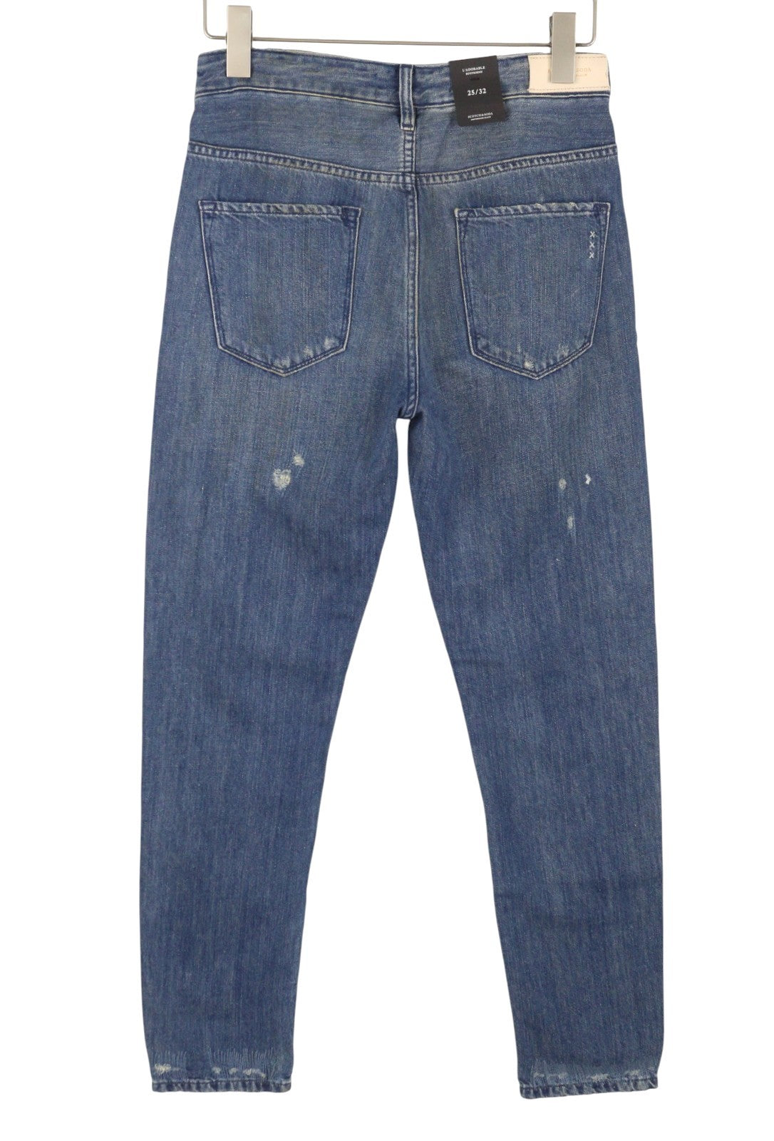 SCOTCH & SODA L'Adorable Boyfriend Women Jeans W25/L32 Blue Faded Distress