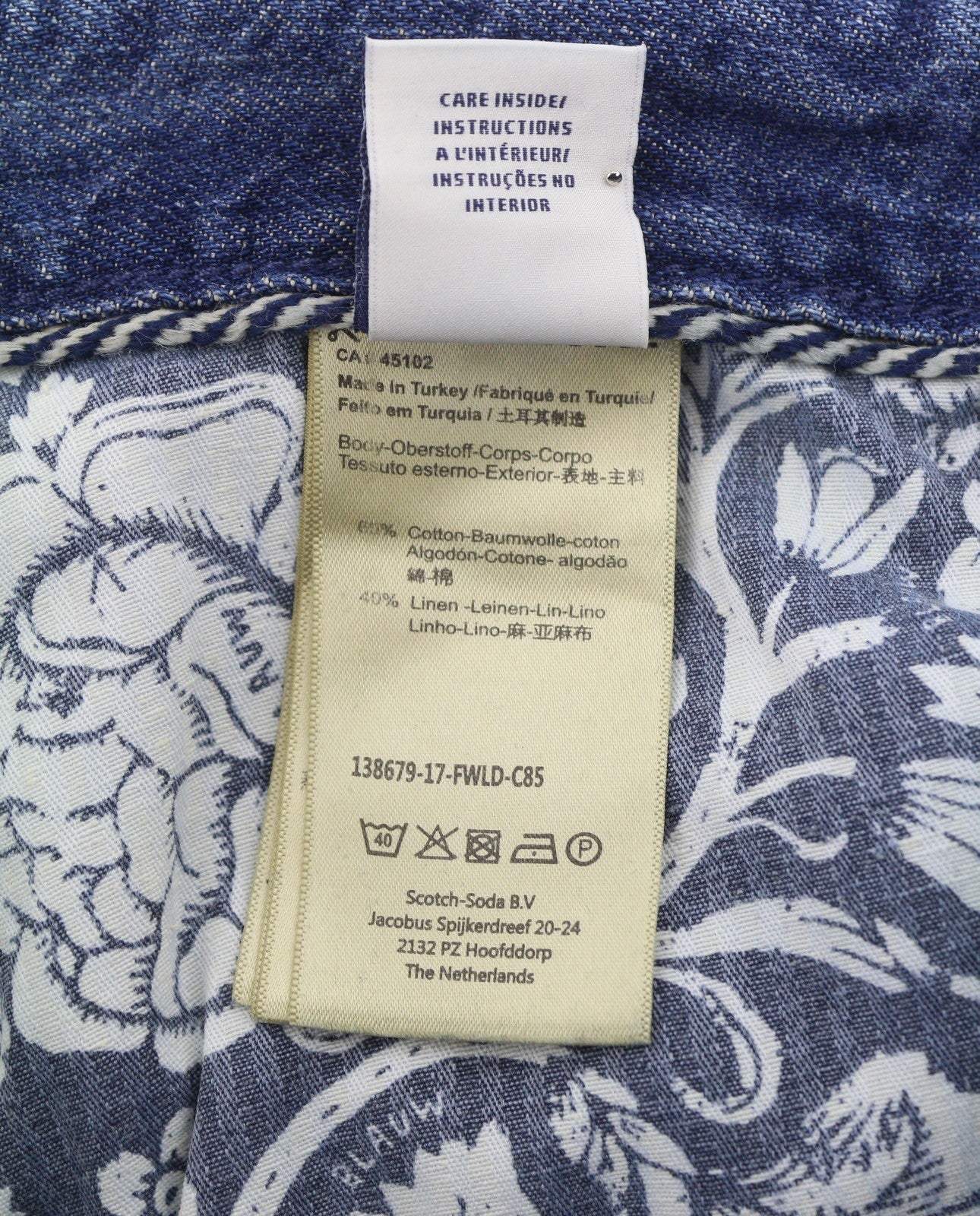 SCOTCH & SODA L'Adorable Boyfriend Women Jeans W25/L32 Blue Faded Distress