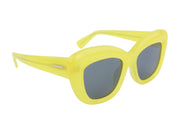 BRAIN DEAD Chibi Yellow/BLK Women Sunglasses OS Tinted Cat-Eye