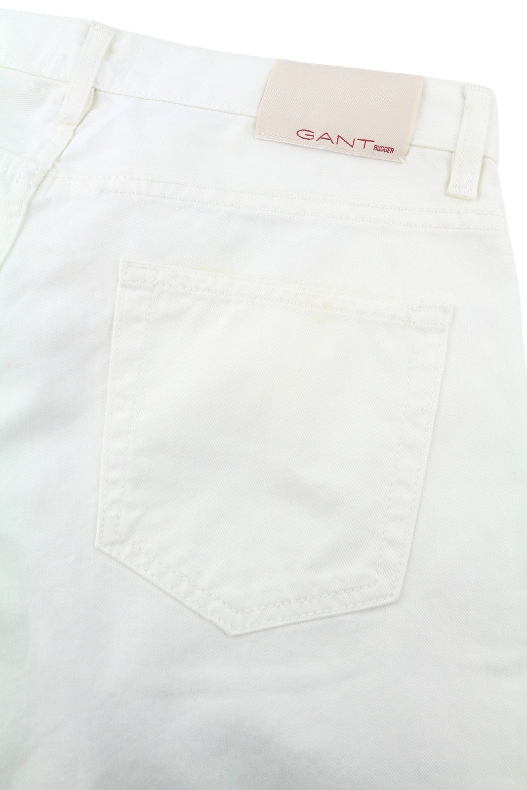 GANT Rugger Slacker White Women Jeans W27/L34 Off White Slim Fit Distressed
