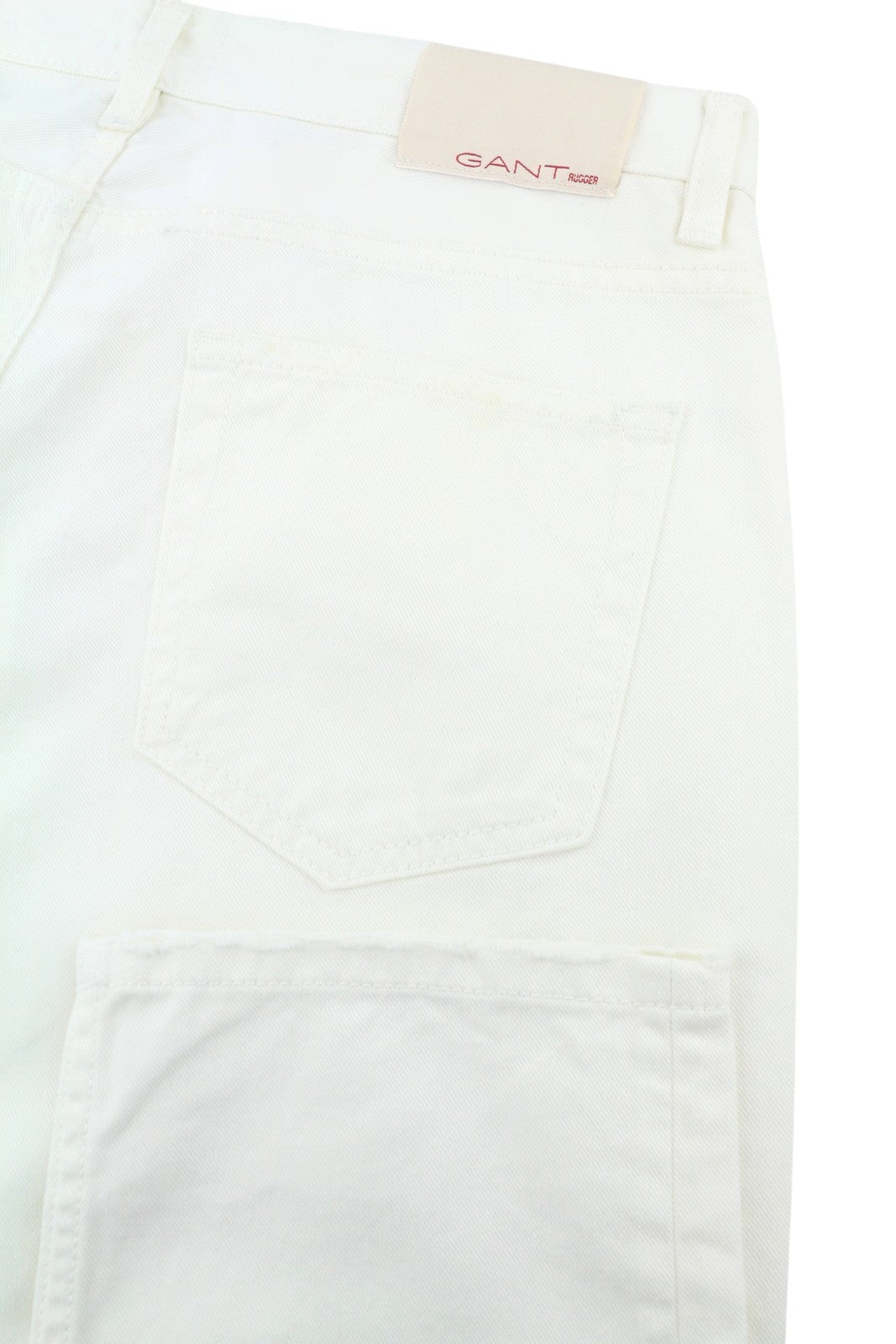 GANT Rugger Slacker White Women Jeans W27/L34 Off White Slim Fit Distressed