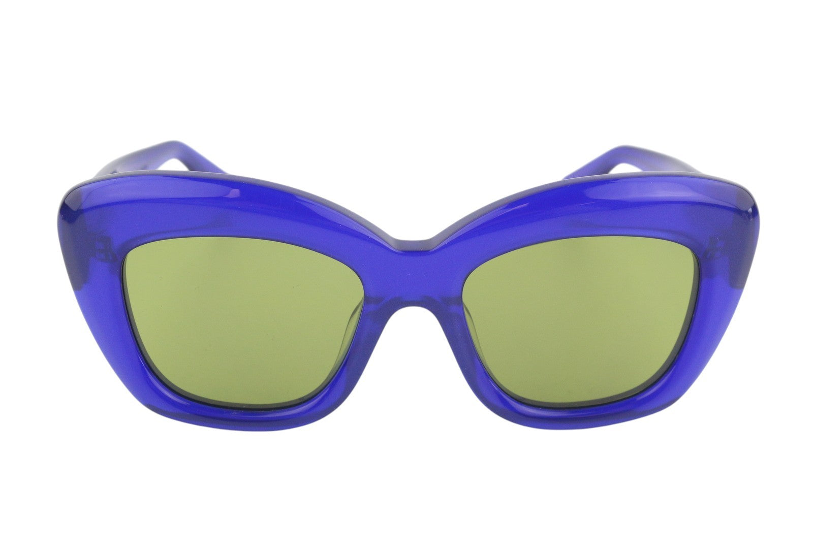 BRAIN DEAD Chibi Blue/BLK Women Sunglasses OS Tinted Cat-Eye