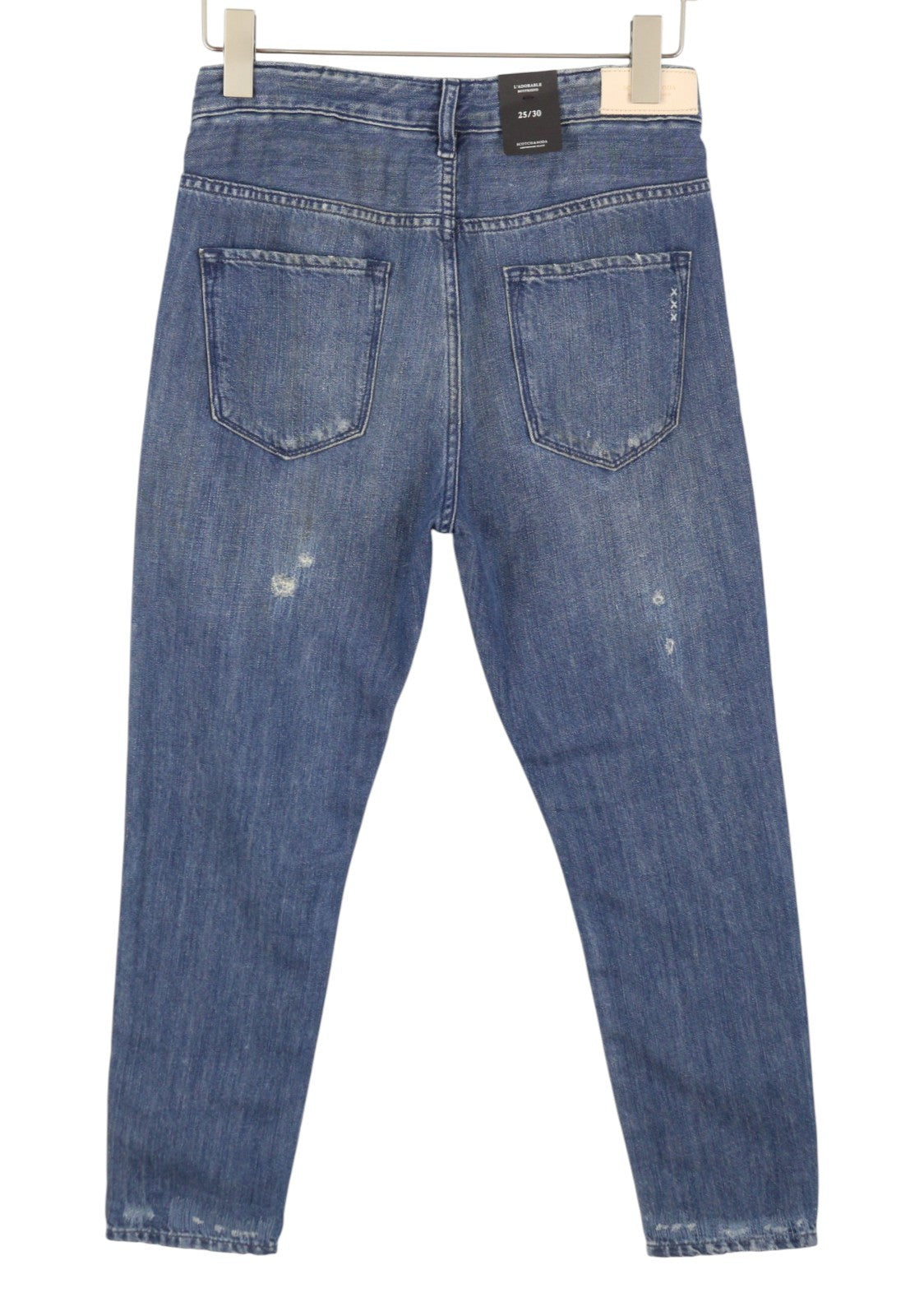 SCOTCH & SODA L'Adorable Boyfriend Women Jeans W25/L30 Blue Faded Distress