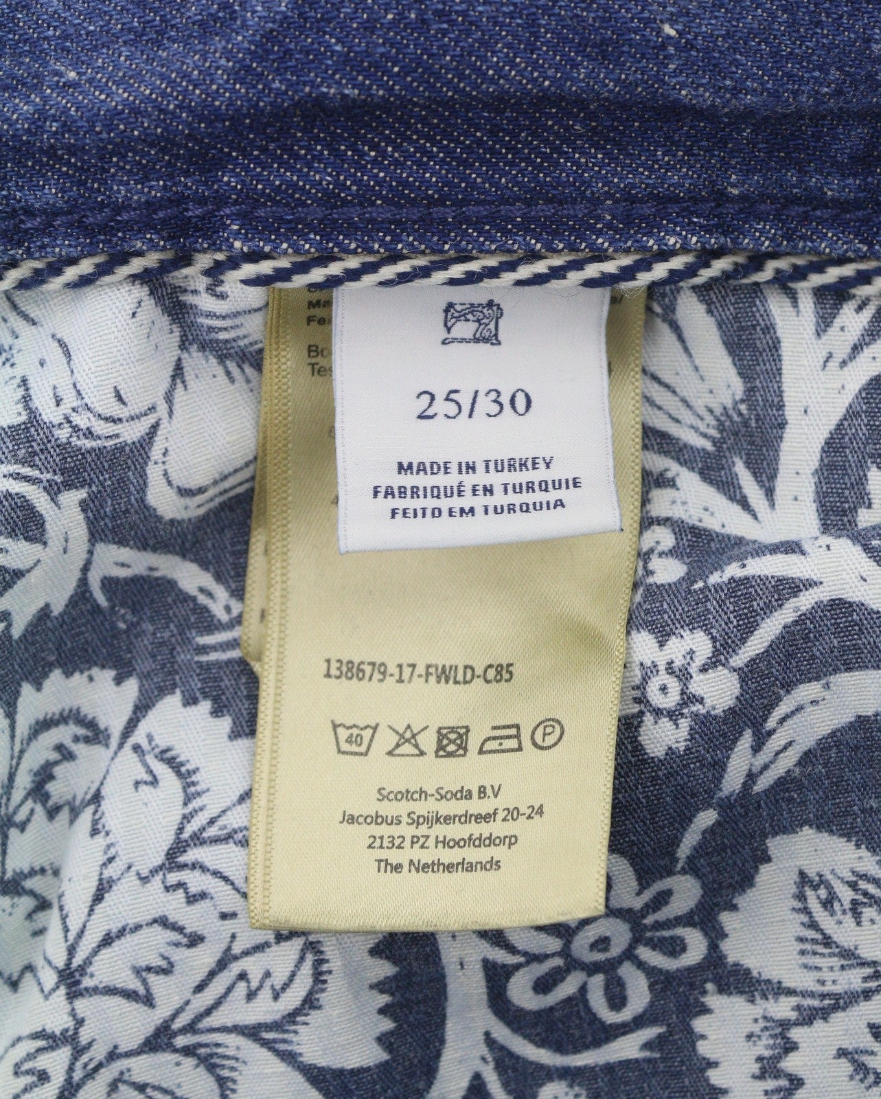 SCOTCH & SODA L'Adorable Boyfriend Women Jeans W25/L30 Blue Faded Distress