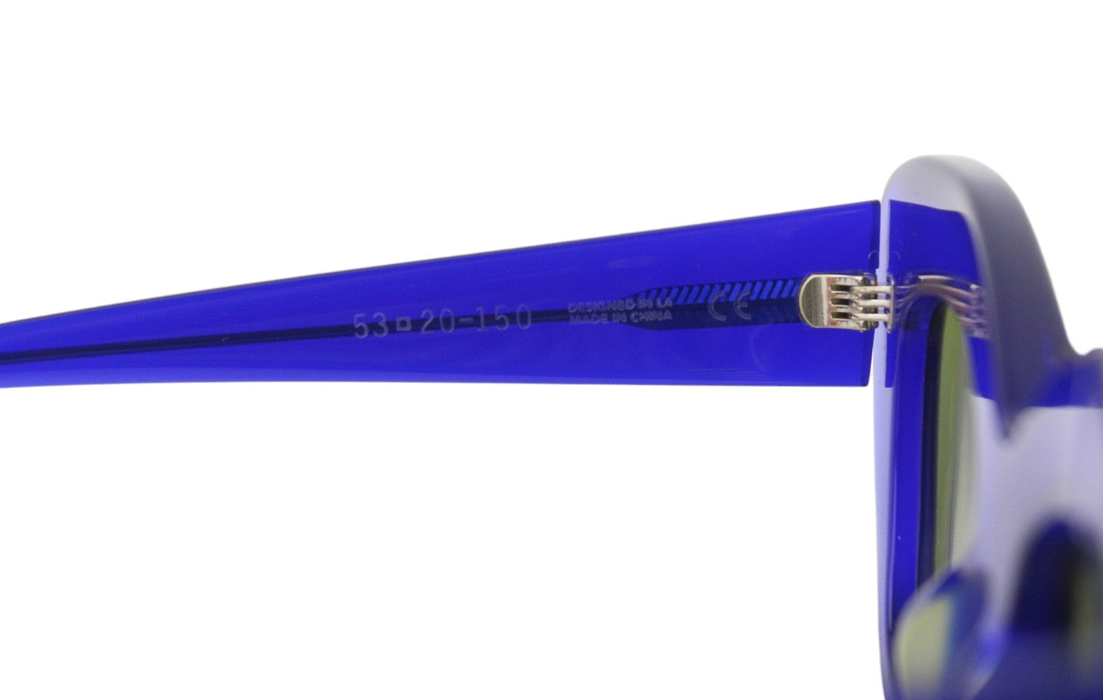 BRAIN DEAD Chibi Blue/BLK Women Sunglasses OS Tinted Cat-Eye Style