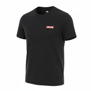 LEVI'S Slim Men T-Shirt S Black Tricot Crew Neck Short Sleeve