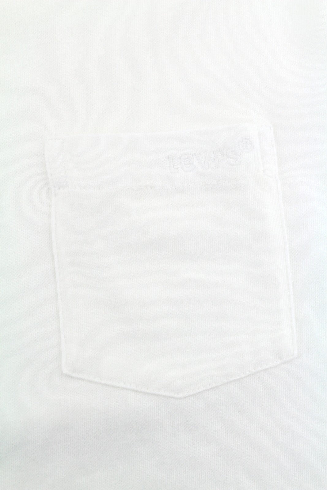 LEVI'S Relaxed Men T-Shirt XS White Cotton Tricot Long Sleeved