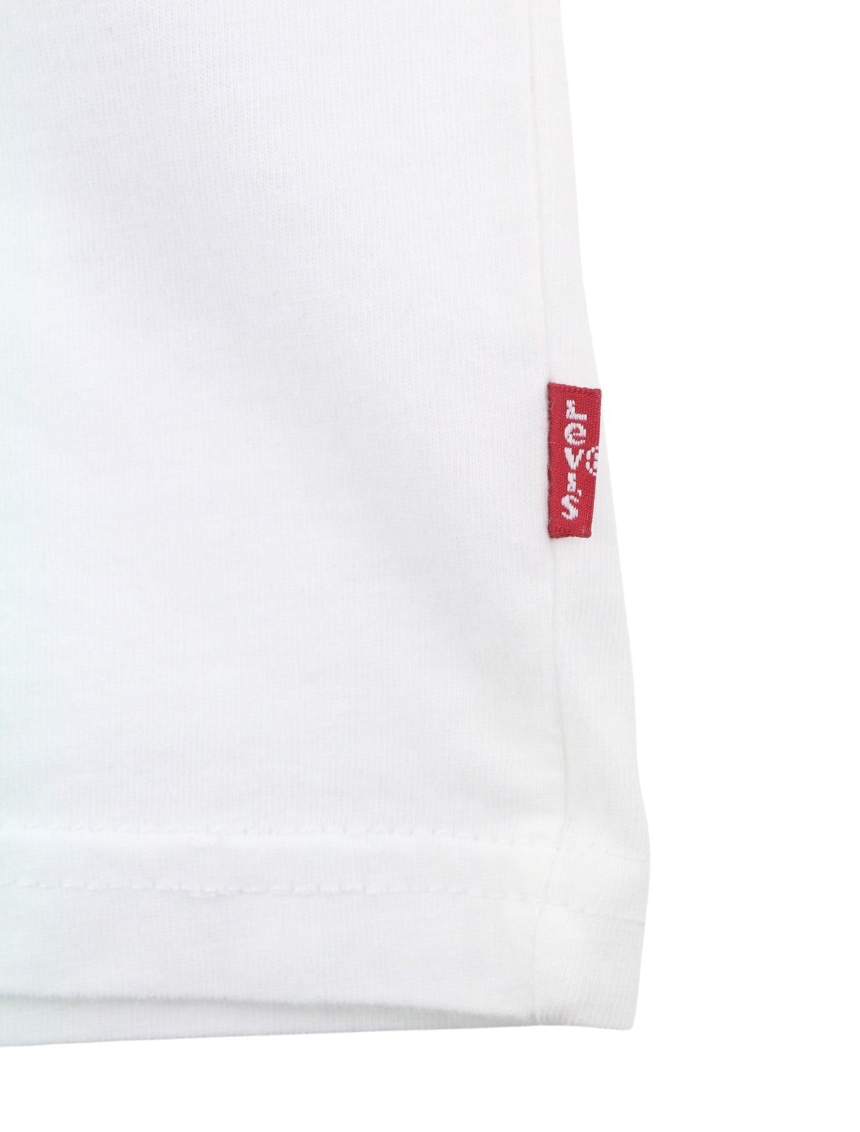 LEVI'S Relaxed Men T-Shirt M White Tricot Cotton Crew Neck Short Sleeved