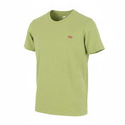 LEVI'S Standard Men T-Shirt XS Green Melange Crew Neck Tricot Short Sleeve