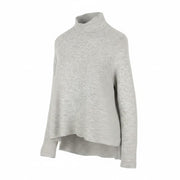 VERO MODA Ragnhild LS High Neck Women Jumper XL Grey Melange Long Back