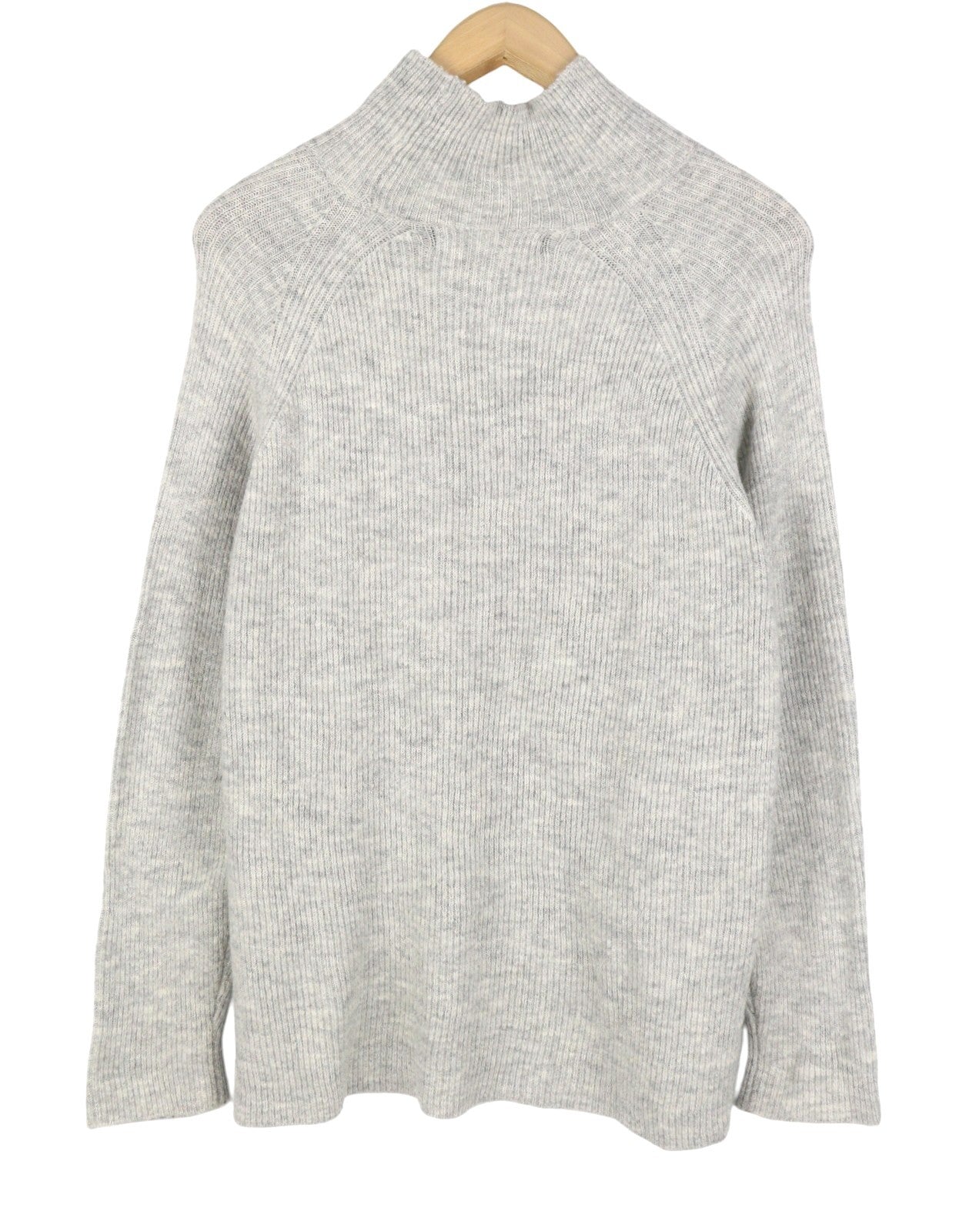 VERO MODA Ragnhild LS High Neck Women Jumper XL Grey Melange Long Back