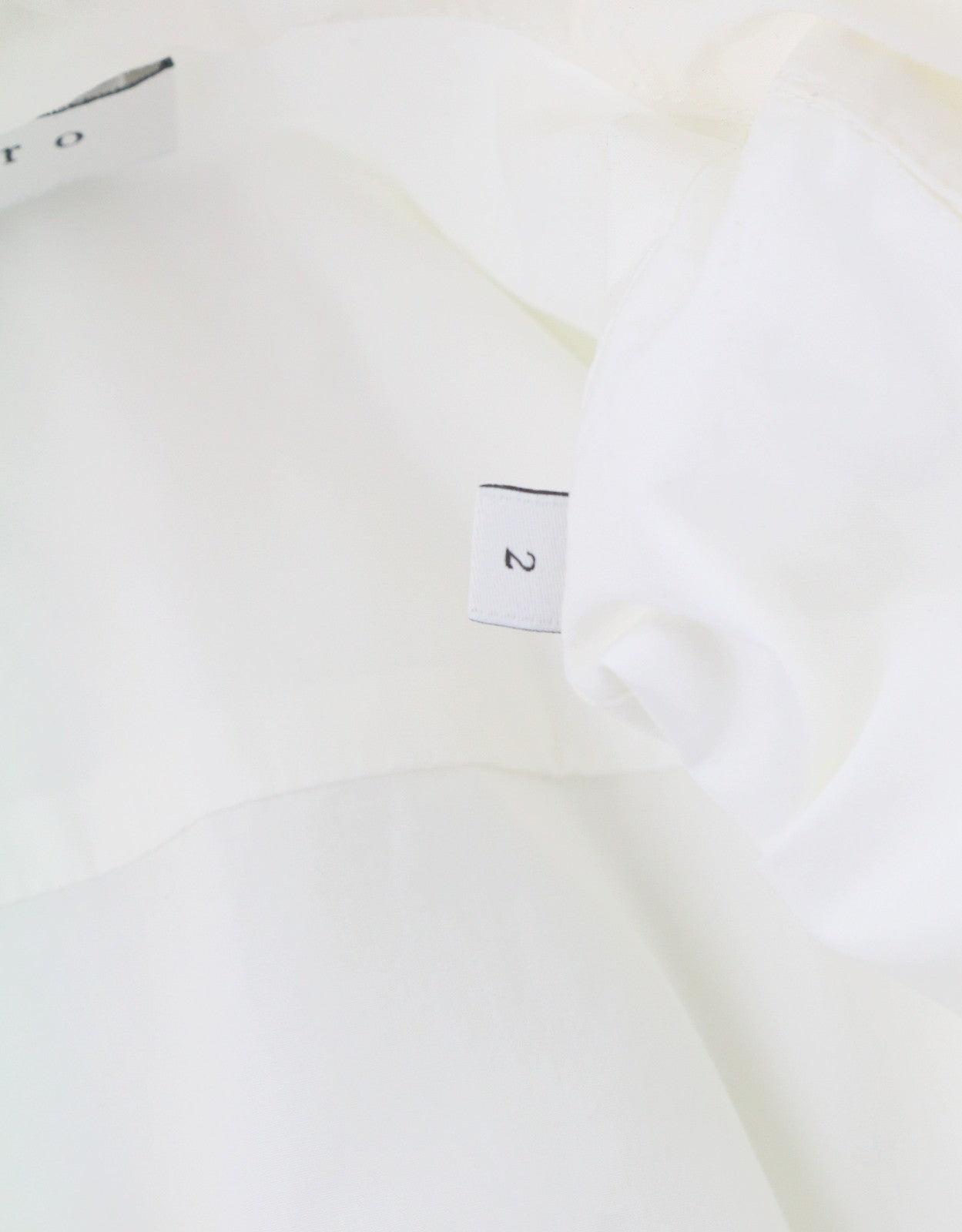 SANDRO Women Shirt 2 M White Metal Detail Oversized Long Sleeve