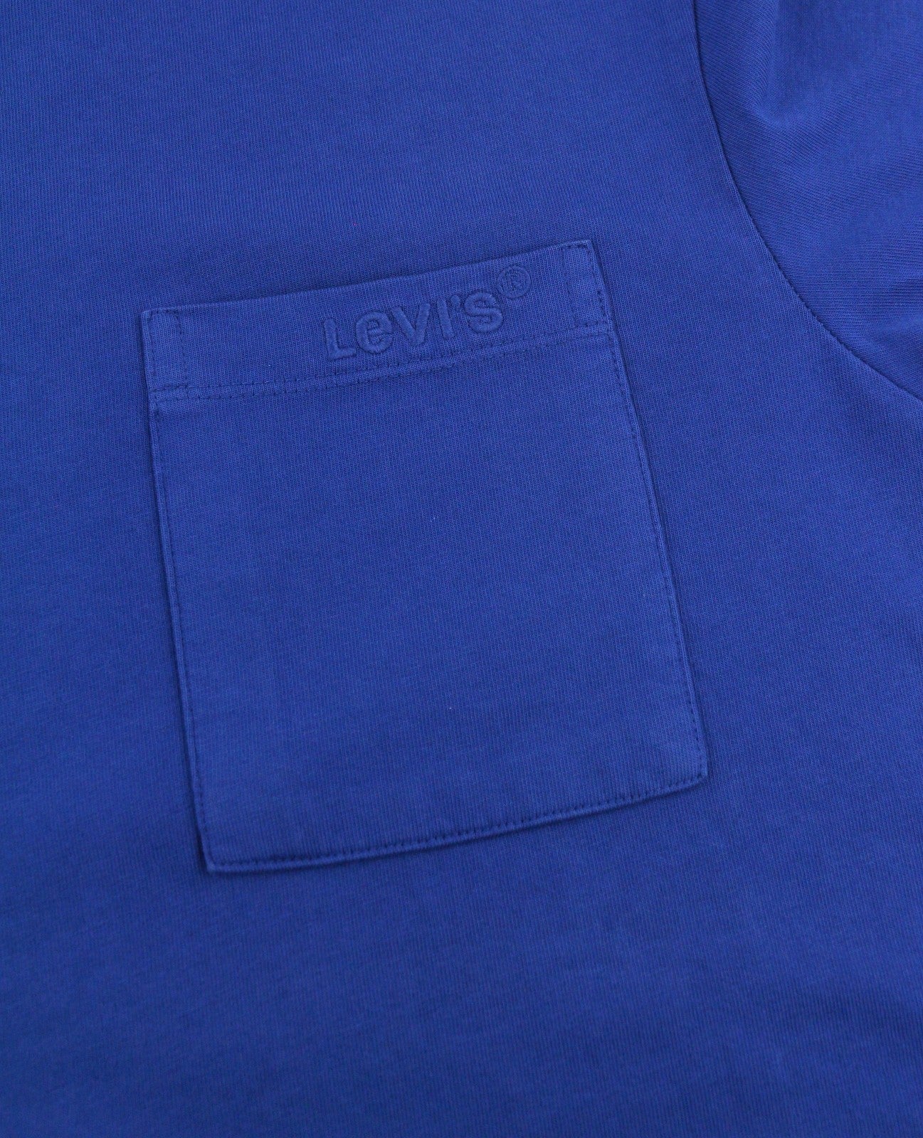 LEVI'S Relaxed Men T-Shirt S Blue Tricot Patch Pocket Short Sleeve