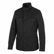 RICHMOND Women Jacket UK16 L Black Patch Pockets High Neck Full Zip Lightweight