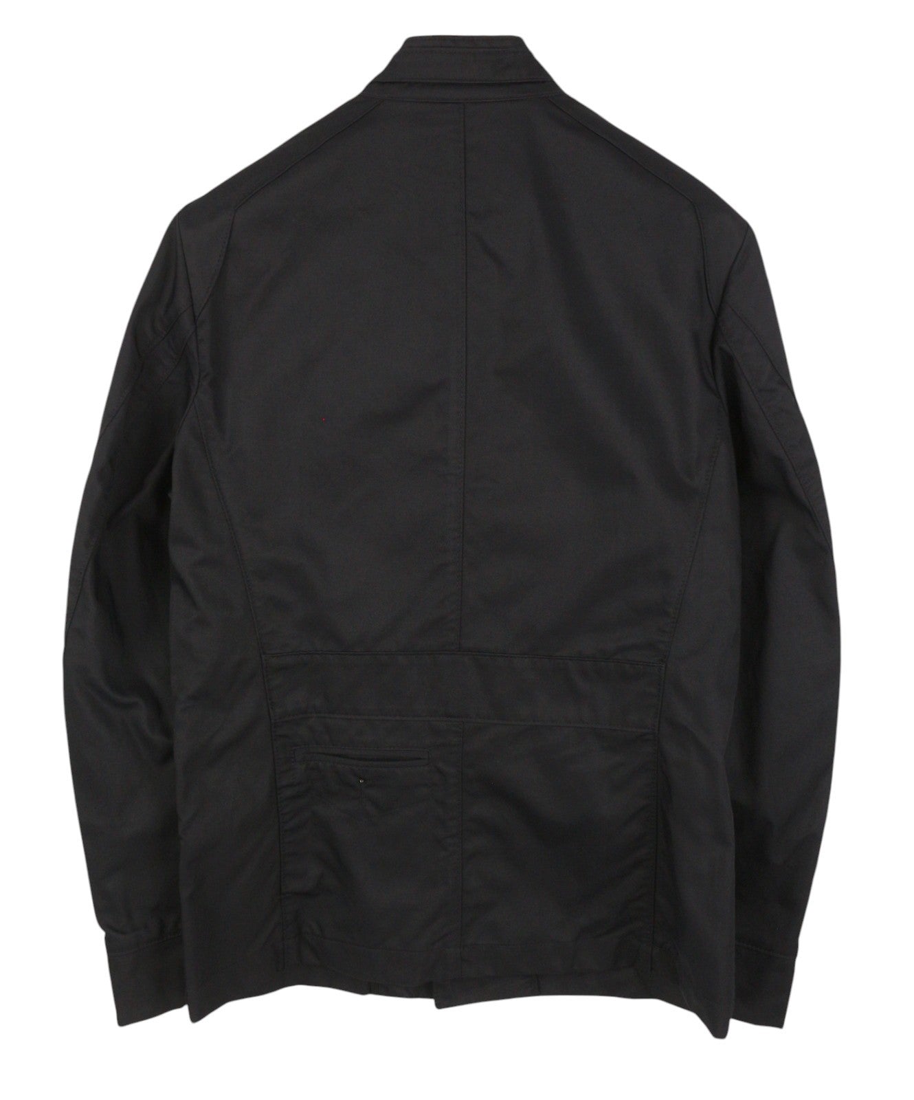 RICHMOND Women Jacket UK16 L Black Patch Pockets High Neck Full Zip Lightweight