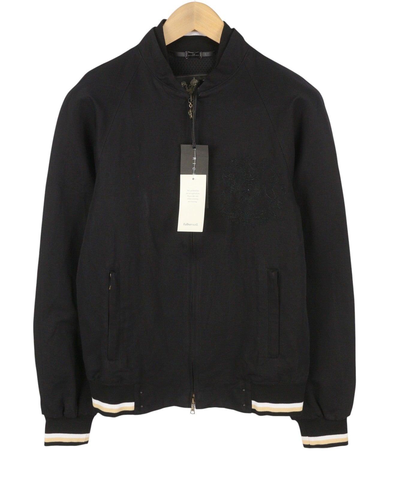 JOHN RICHMOND Women Jacket UK16 L Black Linen Blend Full Zip Lightweight Bomber