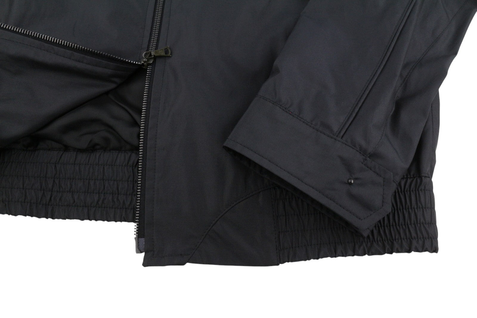 JOHN RICHMOND Women Jacket UK16 L Black Band Collar Full Zip Lightweight