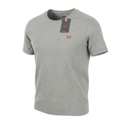 LEVI'S Standard Men T-Shirt S Grey Melange Crew Neck Tricot Short Sleeve