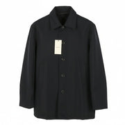 JOHN RICHMOND Women Jacket UK20 XL Black Silk Blend Spread Button Up Lightweight