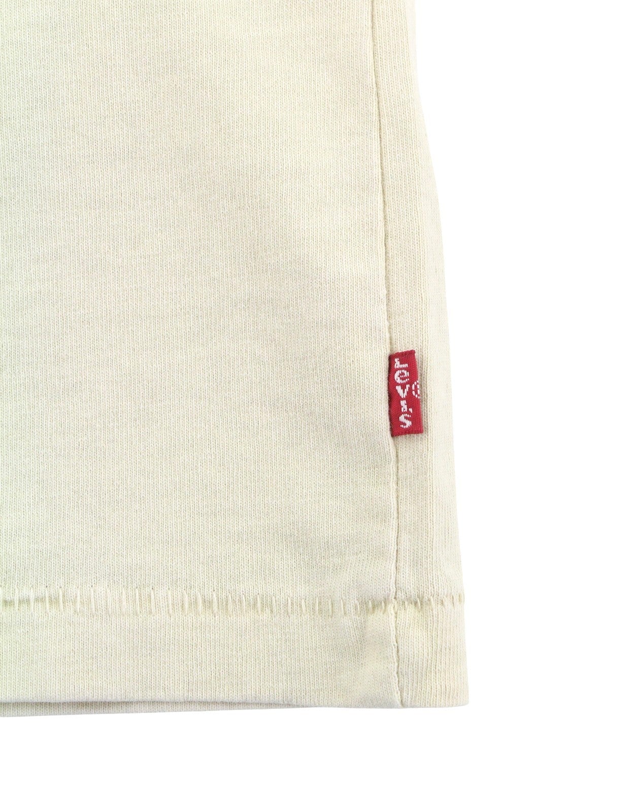 LEVI'S Vintage Fit Men T-Shirt M Beige Cotton Tricot Crew Neck Short Sleeve