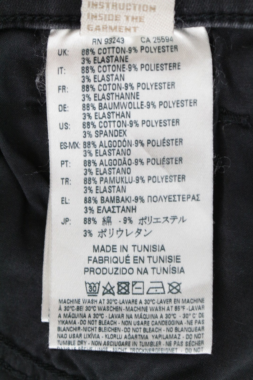 DIESEL Slandy 0680I Women Jeans W32/L32 Slim Skinny Black Stone Washed Denim