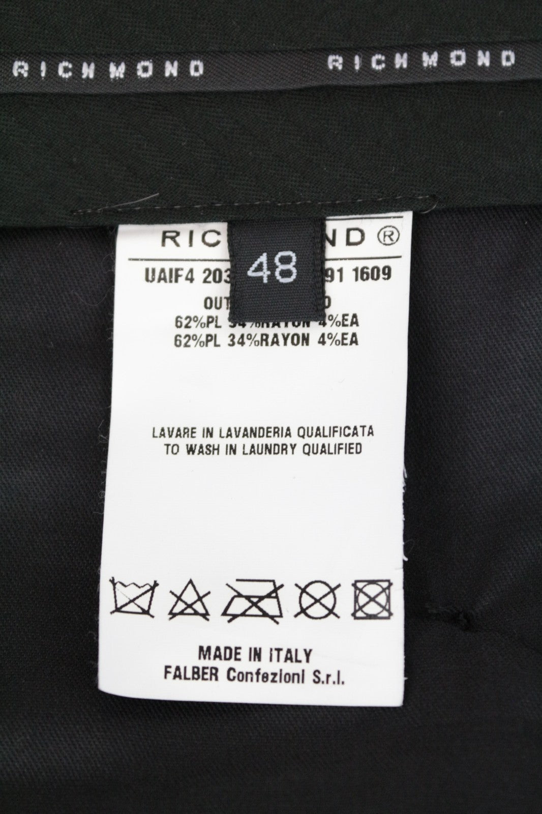 RICHMOND X Men Trousers 48 Striped Grey Zip-Fly Chino Styled Classic Pocketed
